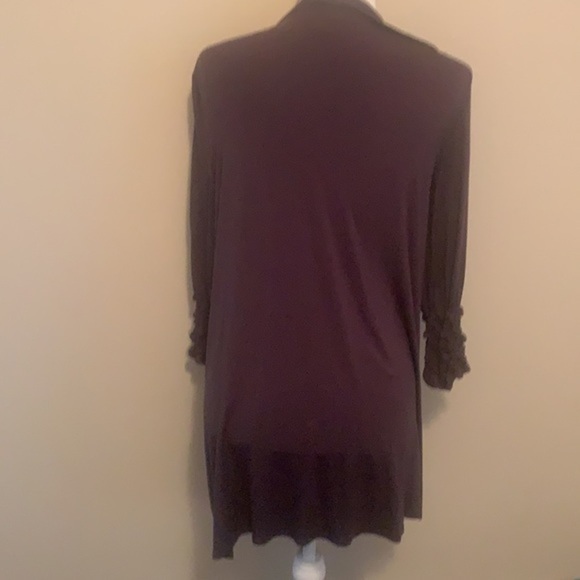 Soft Surroundings black open front medium cardigan - Picture 5 of 7